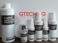 Photo of whats included in GTechniq Platinum kit