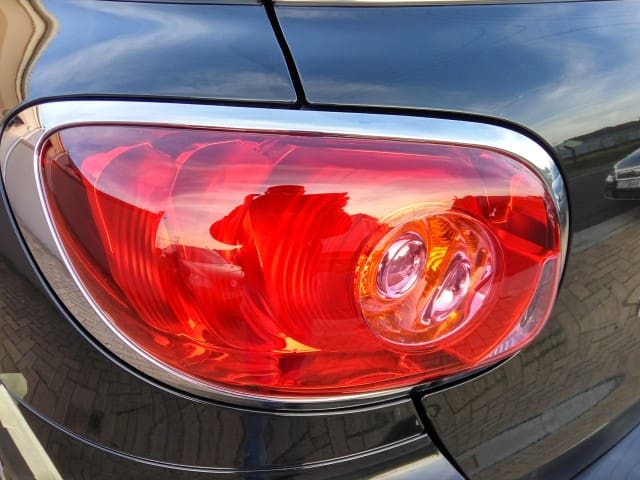After restoration of the tail light